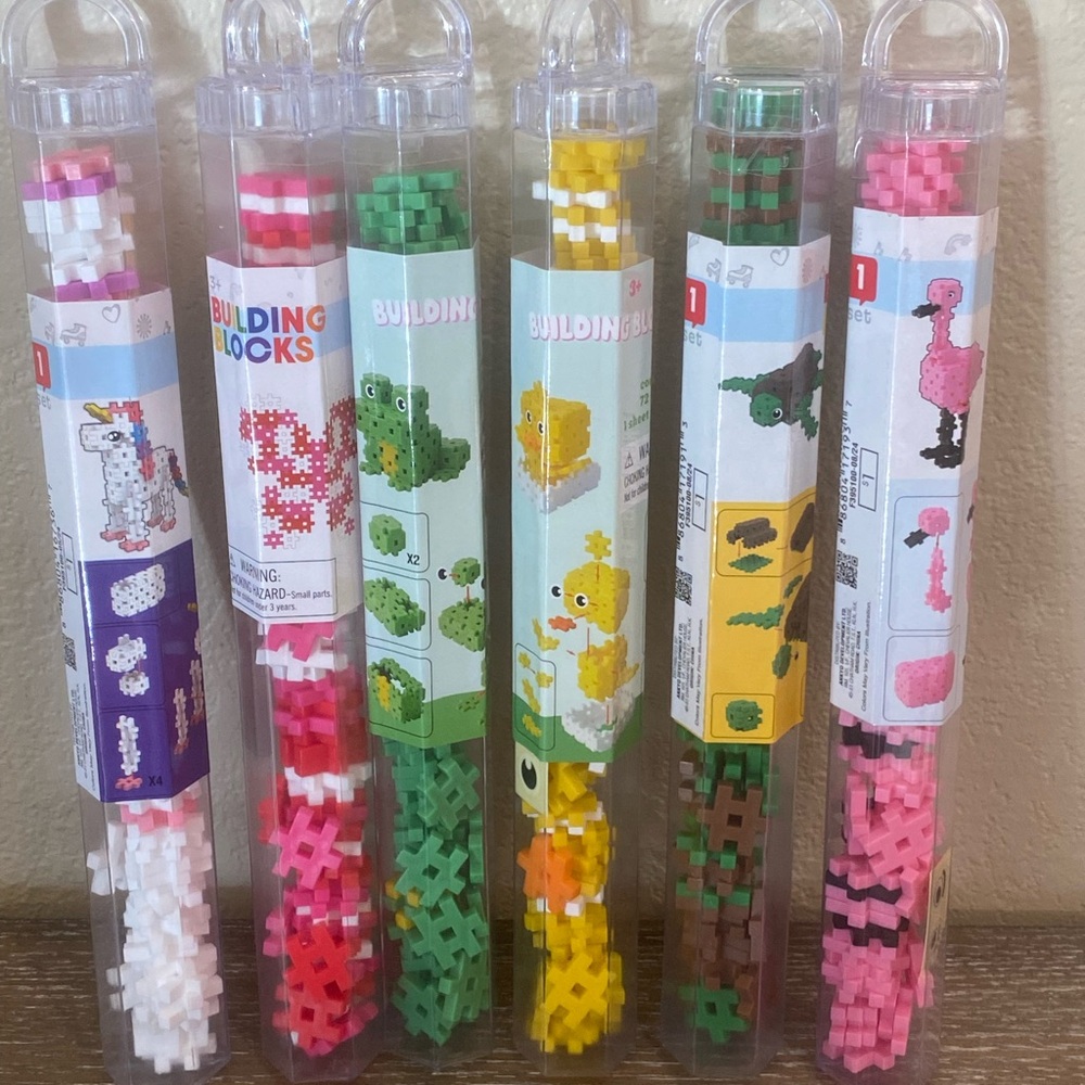 NWT Target Bullseye # Blocks, unicorn, frog, turtle, chick, flamingo & valentine